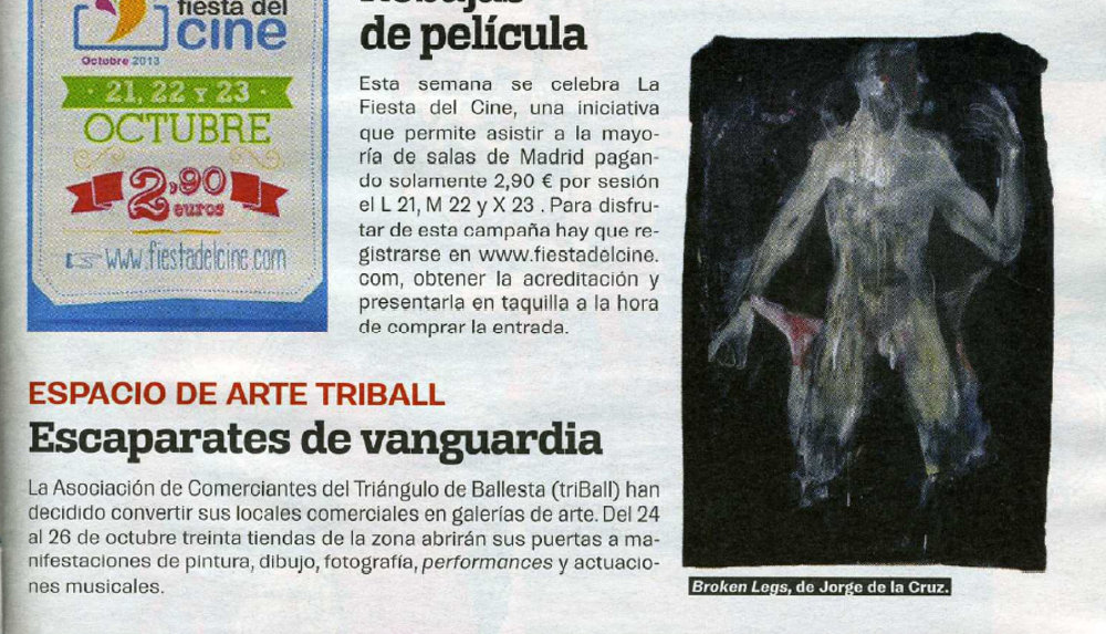 Foto y mención en el La Guía del Ocio de ElPais